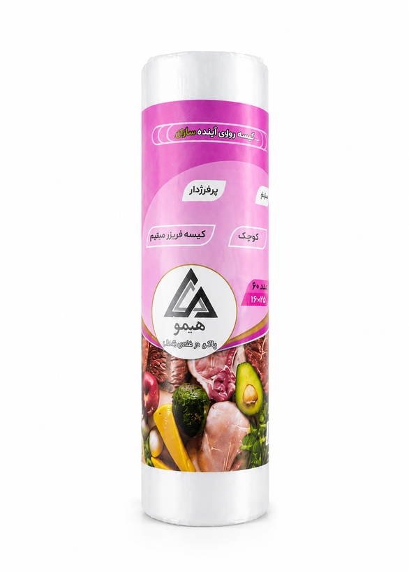 کیسه فریزر رولی نیم کیلویی ضخیم 25×35 سانتیمتر | 250 برگ پرفراژدار